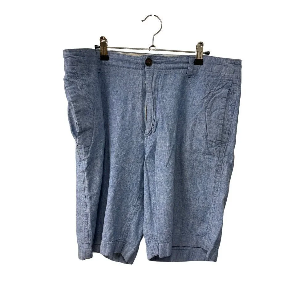 J.Crew Chino Shorts Linen Blend Men’s Waist Size 35